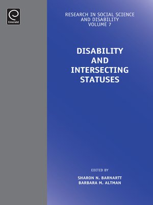 cover image of Research in Social Science and Disability, Volume 7